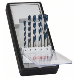 Σετ Blue Granite Turbo 5pc set,  Φ4,5,6,6,8x50x100mm (Bosch Metric)