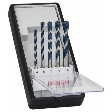 Σετ Blue Granite Turbo 5pc set,  Φ4,5,6,6,8x50x100mm (Bosch Metric)