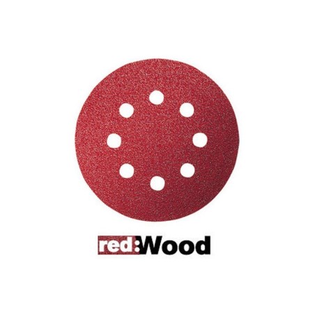 5 ΦΥΛΛA ΛΕΙΑΝΣΗΣ Ex125mm K120 red:Wood